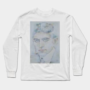 FRANZ KAFKA watercolor and acrylic portrait Long Sleeve T-Shirt